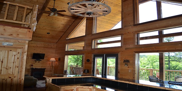 7 kitchen tv looking to river